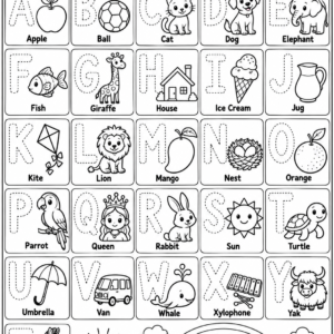 Alphabet Coloring Book For Children